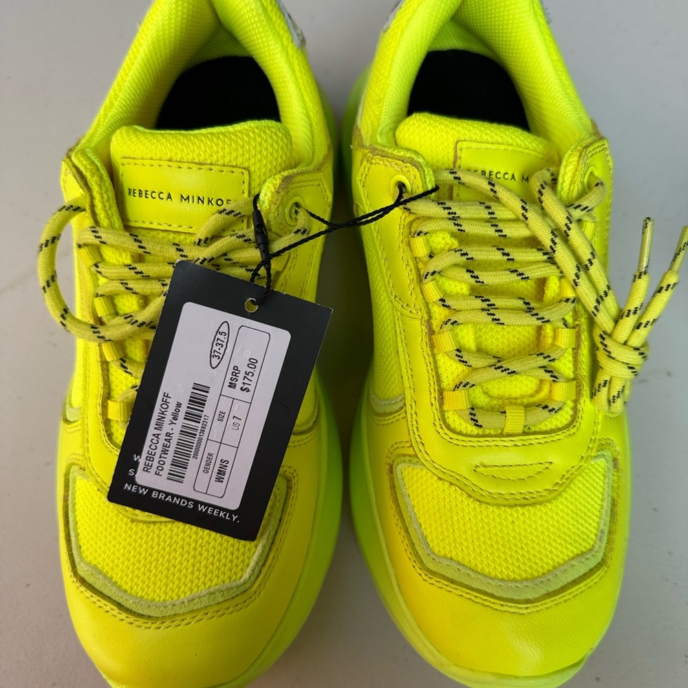 Rebecca Minkoff Vibrant Yellow Sneakers